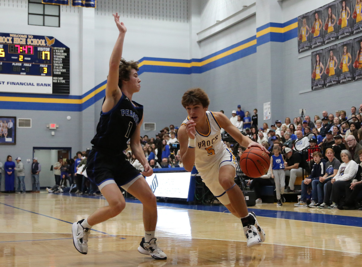 Peaster beat Brock 50-44 to stay perfect in District 8-3A and clinch a playoff berth on February 4, 2023.